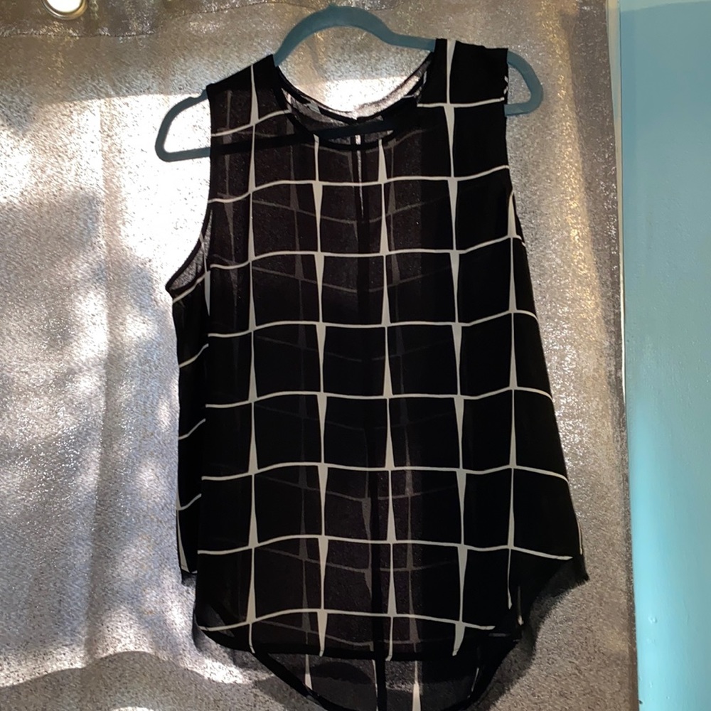 Black and white tank top